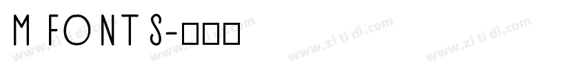 M FONTS字体转换